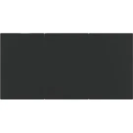 vidaXL Polyrattan Garten-Essgruppe 5-tlg. schwarz inkl. Kissen 3185169