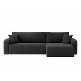 Inter Eckcouch Cord 2-Sitzer Grau