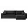 Inter Eckcouch Cord 2-Sitzer Grau