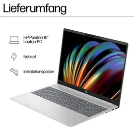 HP Pavilion 16" WUXGA IPS silber Core Ultra 7 155U 16GB/1TB SSD Win11 16-af0077ng