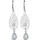 Elli Ohrhänger Mondstein Tropfen Ornament 925 Silber 698206-0 Weiß