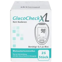 GLUCOCHECK XL Blutzuckerteststreifen 25 St