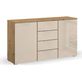 Rauch »Sideboard Kommode Kombikommode KOLUNA mit Glasfront«, mit 4 Schubkästen und 2 Türen sowie Metallgriffen MADE IN GERMANY