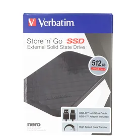 Verbatim Store 'n' Go Portable 512 GB USB 3.2 schwarz