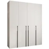 abiks möbel Drehtürenschrank COMO 200 x 245,5 x 40 cm Weiß