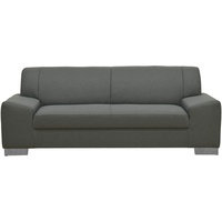 DOMO Collection Sofa Alisson, 3er Couch, 3-Sitzer, 3er Garnitur, 199x83x75 cm, Polstergarnitur in grau