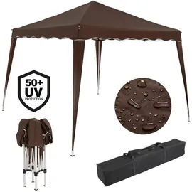 CASARIA Faltpavillon Capri 3 x 3 m inkl. Tasche Dunkelbraun