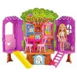 Mattel Puppenhaus-Puppe Barbie Chelsea Baumhaus rosa HPL70