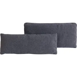 Sofakissen PLACES OF STYLE "Bloomfield", grau (obsidian), B:75cm T:20cm, 100% Polyester, Polsterauflagen, Sofa-Zubehör, Kissenset: bestehen aus einem Vorlagekissen und einem Nierenkissen