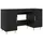 vidaXL Schreibtisch mit Regal Schwarz Eichen-Optik 140 x 50 x 75 cm