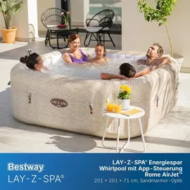 BESTWAY Lay-Z-Spa Rome 201 x 201 x 71 cm Beige