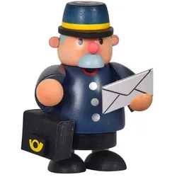 KWO Erzgebirge Räuchermännchen Postbote mini Höhe 10 cm