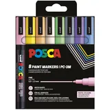 Posca PC-3M, Pastell - mit 8 Stk.