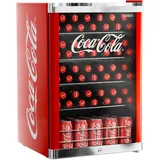 °CUBES Coca Cola Kühlschrank 115L | Getränkekühlschrank groß mit Glastür, perfekt für Partys & Gewerbe | Energieeffizient, 84,5 cm hoch, 104 kWh/Jahr - Flaschenkühlschrank groß