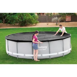 BESTWAY Flowclear Poolabdeckung schwarz Ø 427 cm