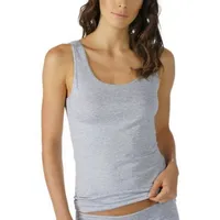 MEY Cotton Pure Tank Top Graumelliert Baumwolle 42 Damen