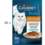 Gourmet Perle Genuss in Sauce - 26 x 85 g (€11,94/kg) mit Thunfisch Feuchtfutter