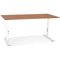 KADIMA DESIGN Bürotisch höhenverstellbar | 160x80 cm | Holz