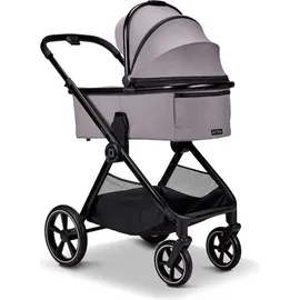 Babywelt Moon Aura Set mit Cosmo 2.0 3in1 Kinderwagenset, Farbe/Dessin:Stone/Melange