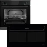 Oranier Backofen Set 9 Funktionen & KFL 2092 Flächen-Induktion 90 cm Dunstabzug