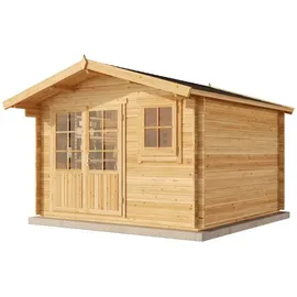 Alpholz Roger-3 Satteldach 3,70 x 4,10 m Braun