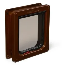 Cat Mate Manuell verschließbare Katzenklappe mit Türeinsatz- 234 braun