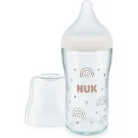 NUK Perfect Match Babyflasche aus Glas mit Temperaturkontrolle 230 ml
