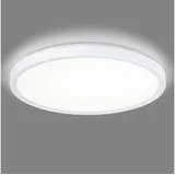 Navaris LED Deckenleuchte mit zusätzlicher Hintergrundbeleuchtung - dimmbar - 18 Watt - 29,3 x 2,8cm - 4000K - LED Deckenlampe Panel ultra flach rund