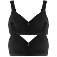 FELINA 2er Pack Molding BH ohne Bügel in schwarz