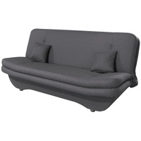 Fun Möbel Klick-klack-Sofa Schlafsofa KANDY in Stoff Dunkelgrau -