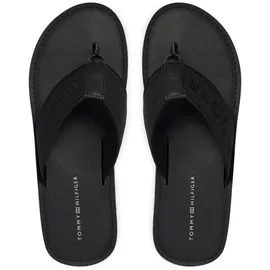 Tommy Hilfiger HILFIGER LEATHER BEACH SANDAL schwarz 45