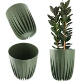 Kadax Blumentopf Kunststoff 14,5 cm Dunkelgrün