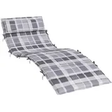 vidaXL Sonnen-Lounger Kissen 180 x 60 x 4 cm grau 1 St.