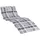 vidaXL Sonnen-Lounger Kissen 180 x 60 x 4 cm grau 1 St.
