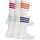 adidas 3-Streifen Essentials Cushioned Crew Socken 6er Pack White/Active Maroon/Fox Orange/Dark Blue 40-42