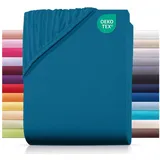 Carpe Sonno Spannbettlaken Jersey 160 x 200 cm Petrol