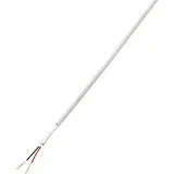 TRU Components 1567173 Alarmkabel LiYY 2 x 0.14mm2 Weiß 50m