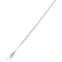 TRU Components 1567173 Alarmkabel LiYY 2 x 0.14mm2 Weiß 50m