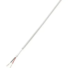 TRU Components 1567173 Alarmkabel LiYY 2 x 0.14mm2 Weiß 50m