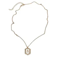 URBAN CLASSICS Letter Basic Necklace - Goldfarben - ONE SIZE