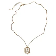 URBAN CLASSICS Letter Basic Necklace - Goldfarben - ONE SIZE