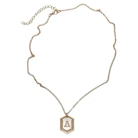 URBAN CLASSICS Letter Basic Necklace - Goldfarben - ONE SIZE