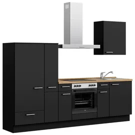Nobilia Küchenzeile Touch I 270 cm schwarz