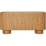 Jahnke CIRCO SB 160 Sideboard 160 cm Marmor Weiß/Montana Eiche Holzwerkstoff