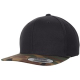 Flexfit Classic Snapback 2-Tone Camo Cap, blk/Green one Size