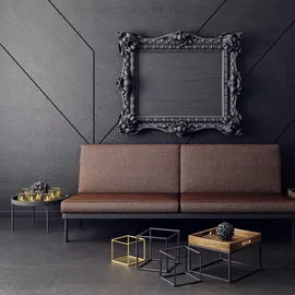 Relaxdays Teelichthalter im 12er Set, mit Tannenbaum-Motiv, HxD: 8,5 x 7 cm, Weihnachts-Windlicht aus Glas, weiß-gold