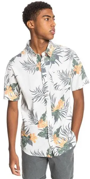 QUIKSILVER Herren Hemd PARADISE EXPRES, SNOW WHITE PARADISE EXPRESS, L