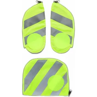 ergobag Zip-Tasche Schulranzen-Zubehör Reflector Stripes Safety Set Yellow neongelb