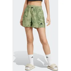 Shorts ADIDAS SPORTSWEAR "W CE SHORT", Damen, Gr. L, N-Gr, grün (tent grün), Obermaterial: 100% Polyamid, sportlich, Hosen