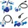 PRO PLUS Adapterkabel 150cm 3x2,5mm2 von Schuko Stecker nach 1xCEE + 2xSchuko Steckdose
